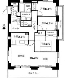 けやき通り北十番館の物件間取画像